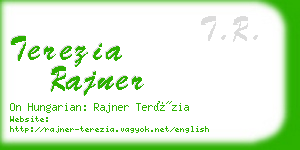 terezia rajner business card